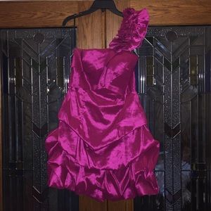 One shoulder party prom dress forever 21 large